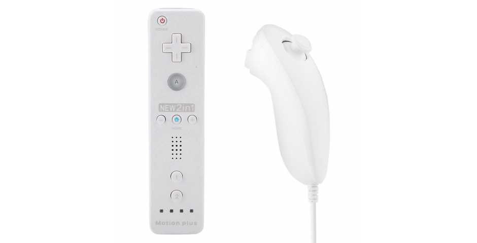 Набор контроллеров Nintendo Wii Remote + Wii Nunchuk (белый)